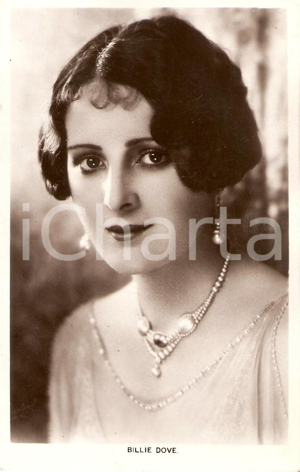 Cartolina originale da collezione 1925 ca CINEMA Billie DOVE Ritratto dell'attrice *Cartolina FP NV 1