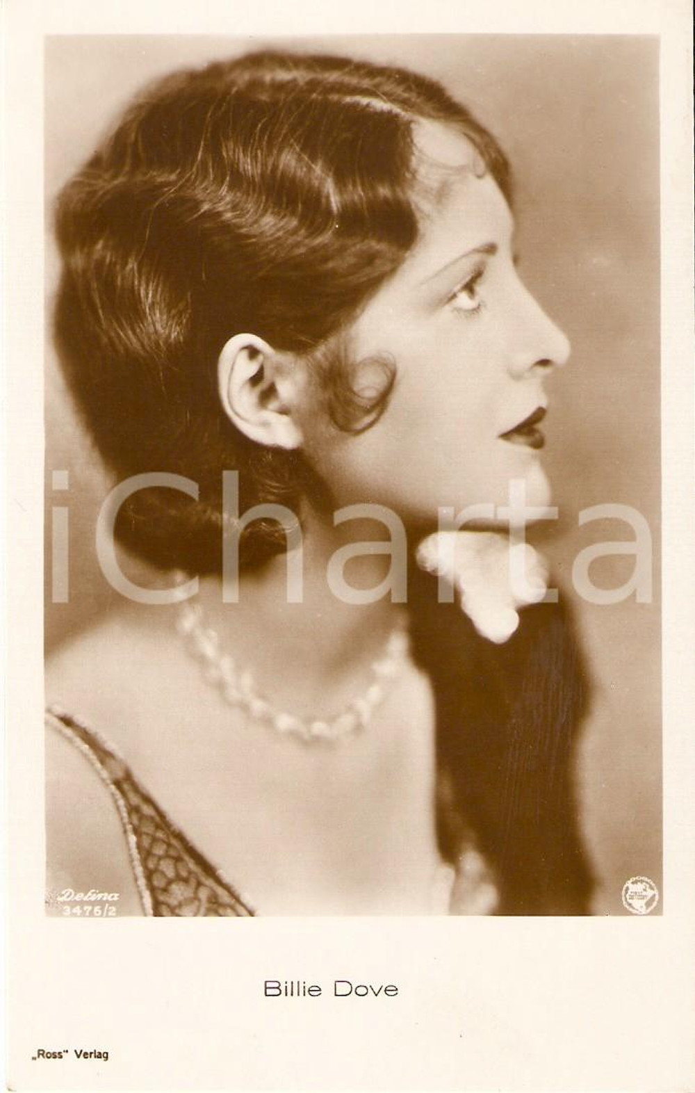 Cartolina originale da collezione 1925 ca CINEMA Attrice Billie DOVE Ritratto *Cartolina FP NV 1