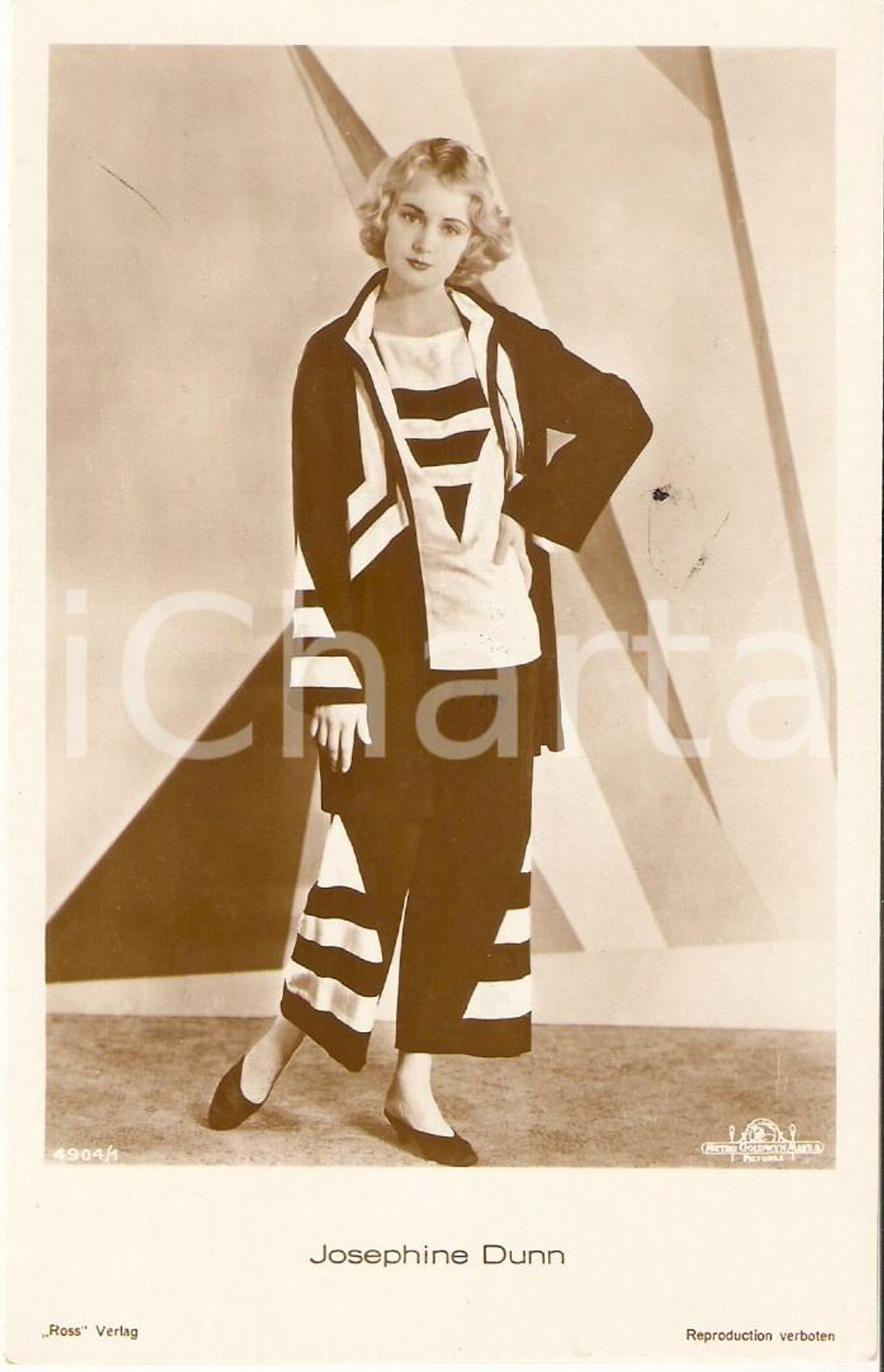 Cartolina originale da collezione 1930 ca CINEMA Actress Josephine DUNN Portrait *Cartolina FP NV 1