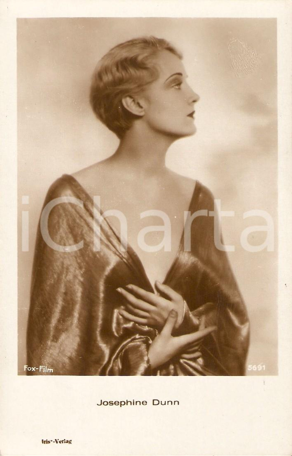Cartolina originale da collezione 1930 ca CINEMA Actress Josephine DUNN Portrait Cartolina FP NV 1