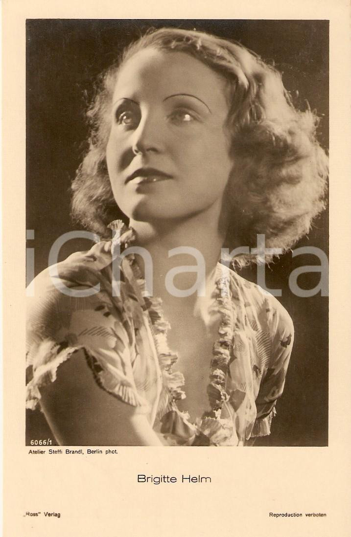 Cartolina originale da collezione 1935 ca CINEMA Actress Brigitte HELM Portrait Cartolina FP NV 1