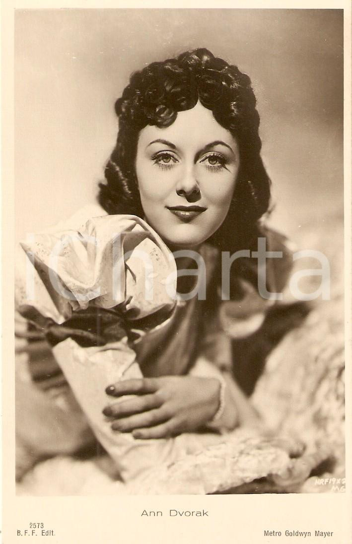 Cartolina originale da collezione 1935 ca CINEMA Actress Ann DVORAK Portrait Cartolina FP NV 1