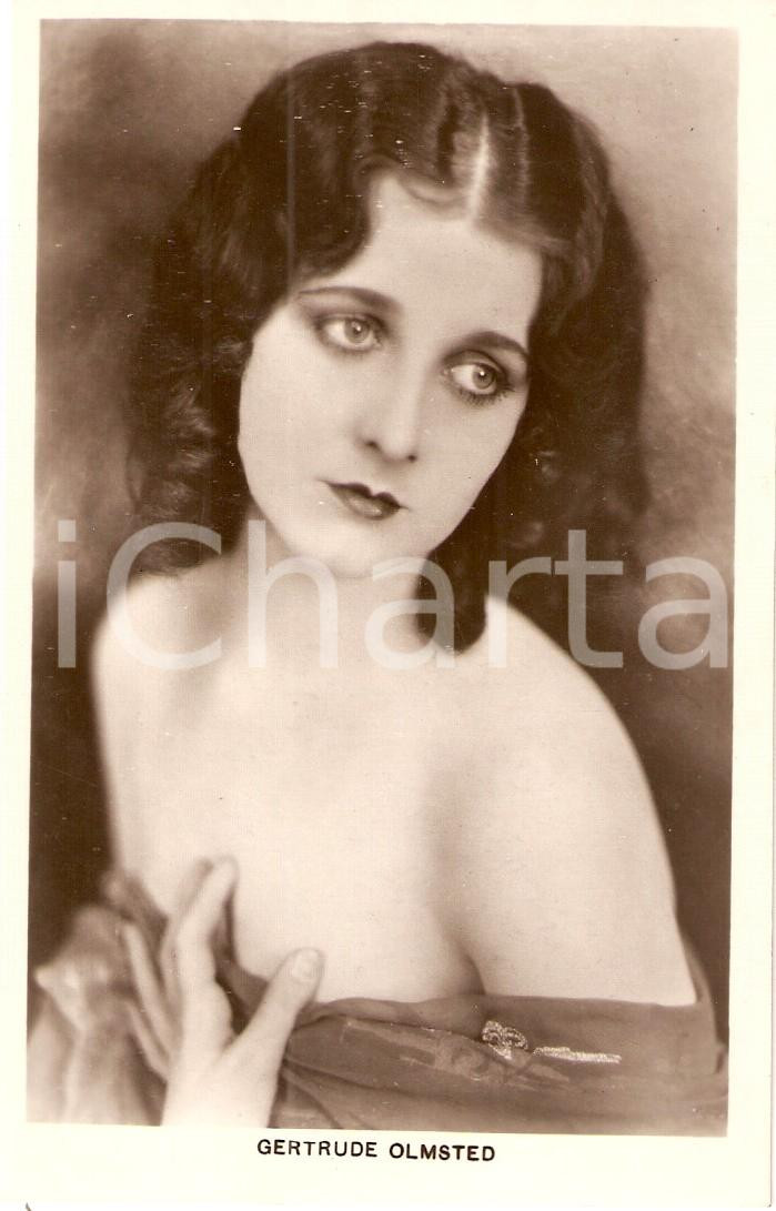 Cartolina originale da collezione 1925 ca CINEMA Actress Gertrude OLMSTED Portrait Cartolina FP NV 1