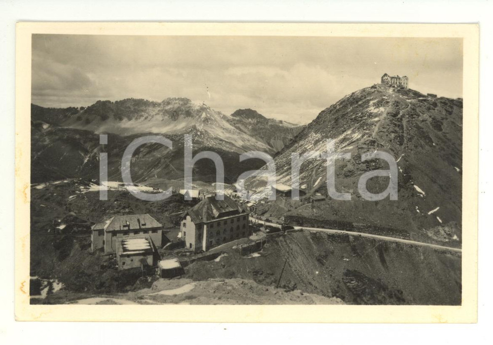 Cartolina originale da collezione 1950 circa SONDRIO Passo STELVIO e Pizzo GARIBALDI *Cartolina postale FP NV 1