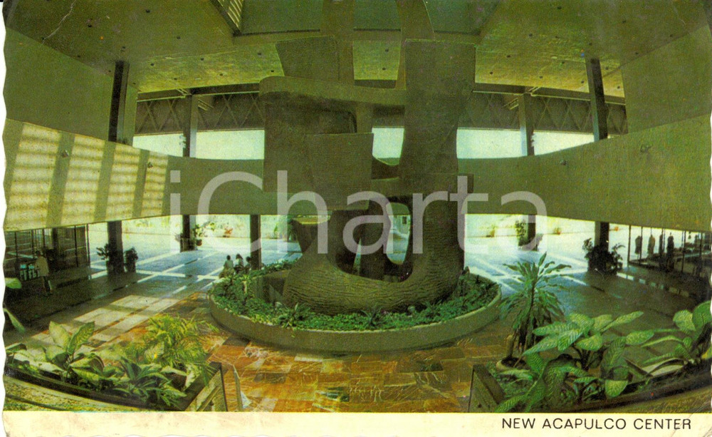 Cartolina originale da collezione 1978 ACAPULCO (MESSICO) Veduta del NEW ACAPULCO CENTER * Cartolina FP VG VINTAGE 1