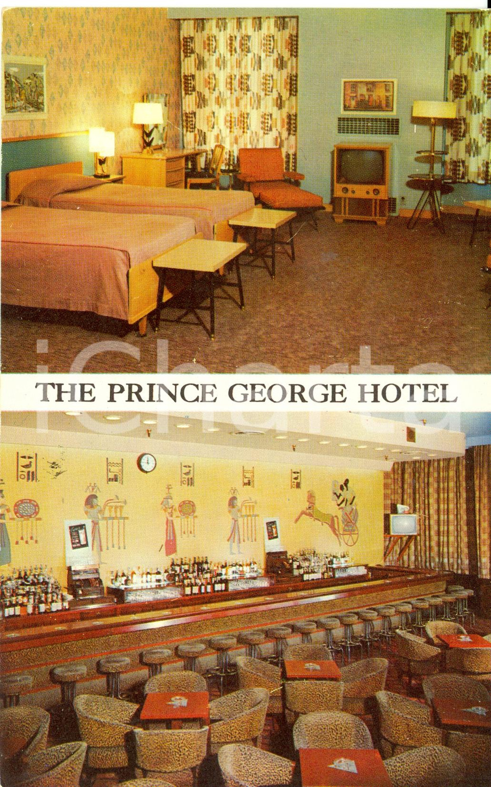 Cartolina originale da collezione 1970 ca TORONTO (CANADA) Vedutine PRINCE GEORGE HOTEL *Cartolina FP NV VINTAGE 1