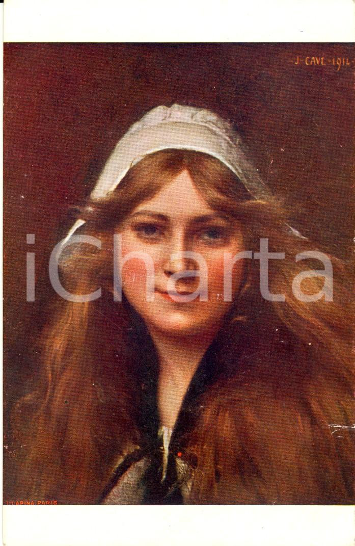 Cartolina originale da collezione 1918 JulesCyrille CAVE   Berrichonne  Salon de Paris Cartolina postale FP NV 1