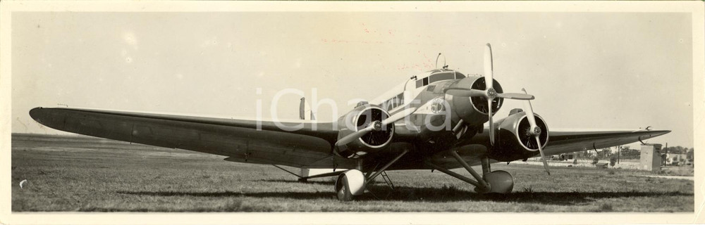 Fotografia d'epoca originale 1934 AERONAUTICA Savoia Marchetti S.73 Piaggio + Jupiter *Foto prototipo 1