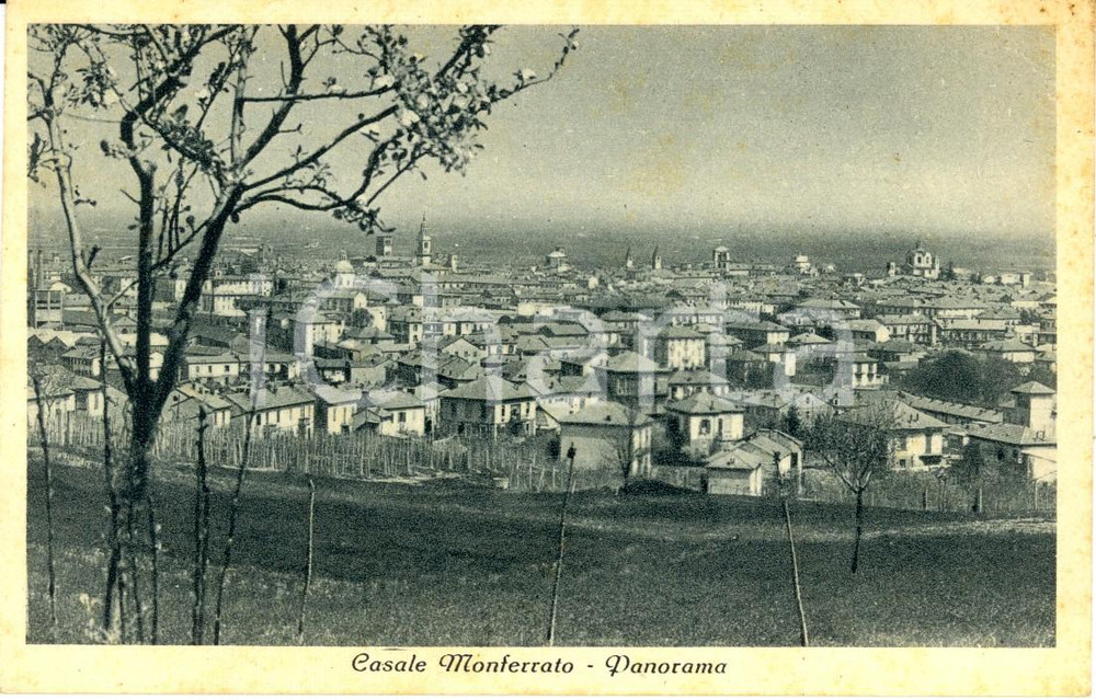 Cartolina originale da collezione 1930 ca CASALE MONFERRATO (AL) Veduta panoramica dell'abitato *Cartolina FP NV 1