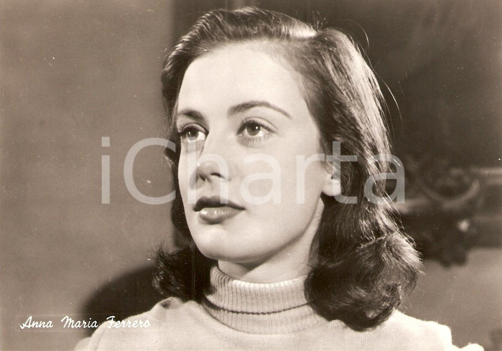 Cartolina originale da collezione 1950 ca CINEMA Ritratto Anna Maria FERRERO Attrice Cartolina FG NV 1