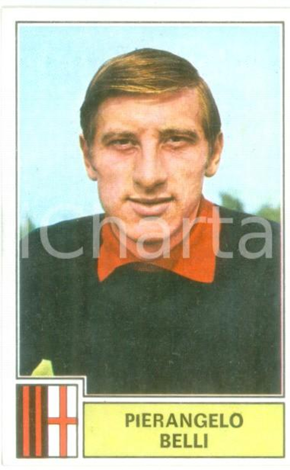 Oggetto da collezione cartaceo PANINI - CALCIATORI 1971 - 1972 Figurina Pierangelo BELLI Serie A MILAN 1