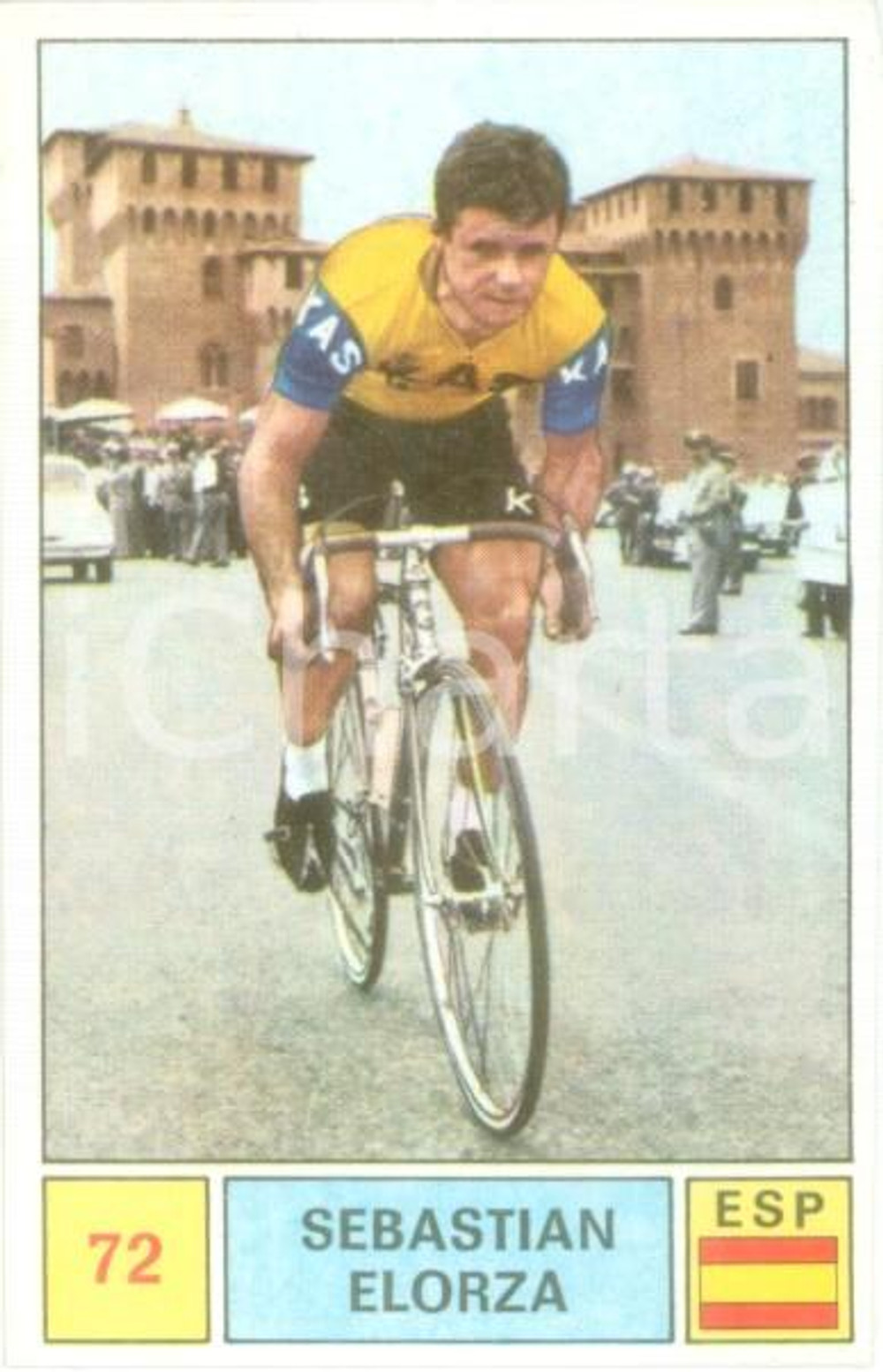 Oggetto da collezione cartaceo PANINI SPRINT 1971 Figurina Sebastian ELORZA n. 72 Ciclismo Sponsor KAS (1) 1
