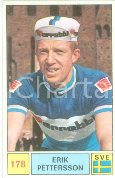 Oggetto da collezione cartaceo PANINI  SPRINT 1971 Figurina Erik PETTERSSON n 178 Ciclismo SVEZIA 1