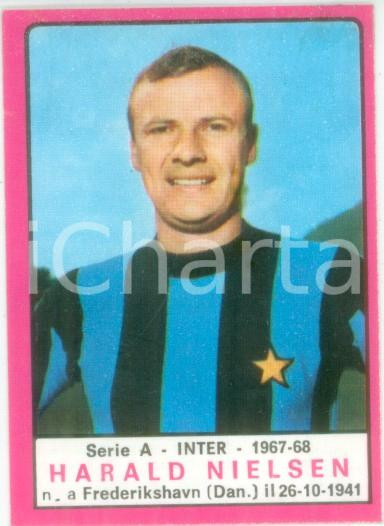 Oggetto da collezione cartaceo PANINI  CALCIATORI 1967  1968 Figurina Harald NIELSEN Serie A INTER 1