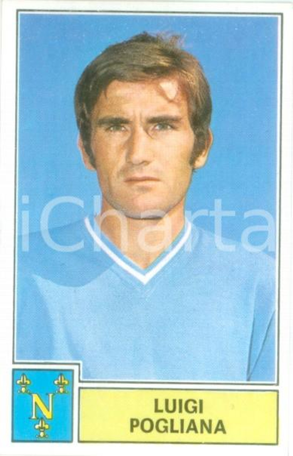 Oggetto da collezione cartaceo PANINI - CALCIATORI 1971 - 1972 Figurina Luigi POGLIANA Serie A NAPOLI 1