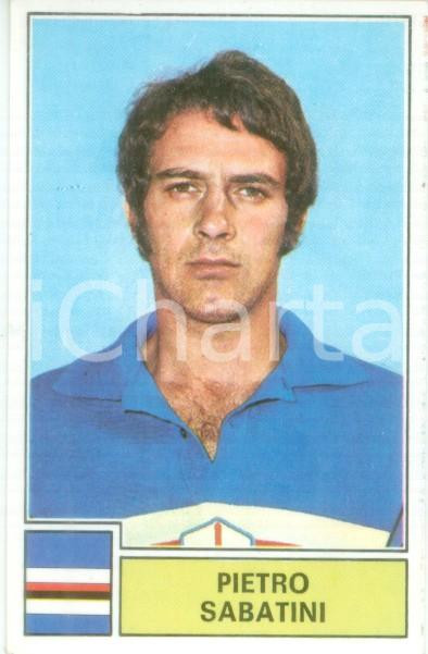 Oggetto da collezione cartaceo PANINI CALCIATORI 1971  1972 Figurina Pietro SABATINI Serie A SAMPDORIA 1 1