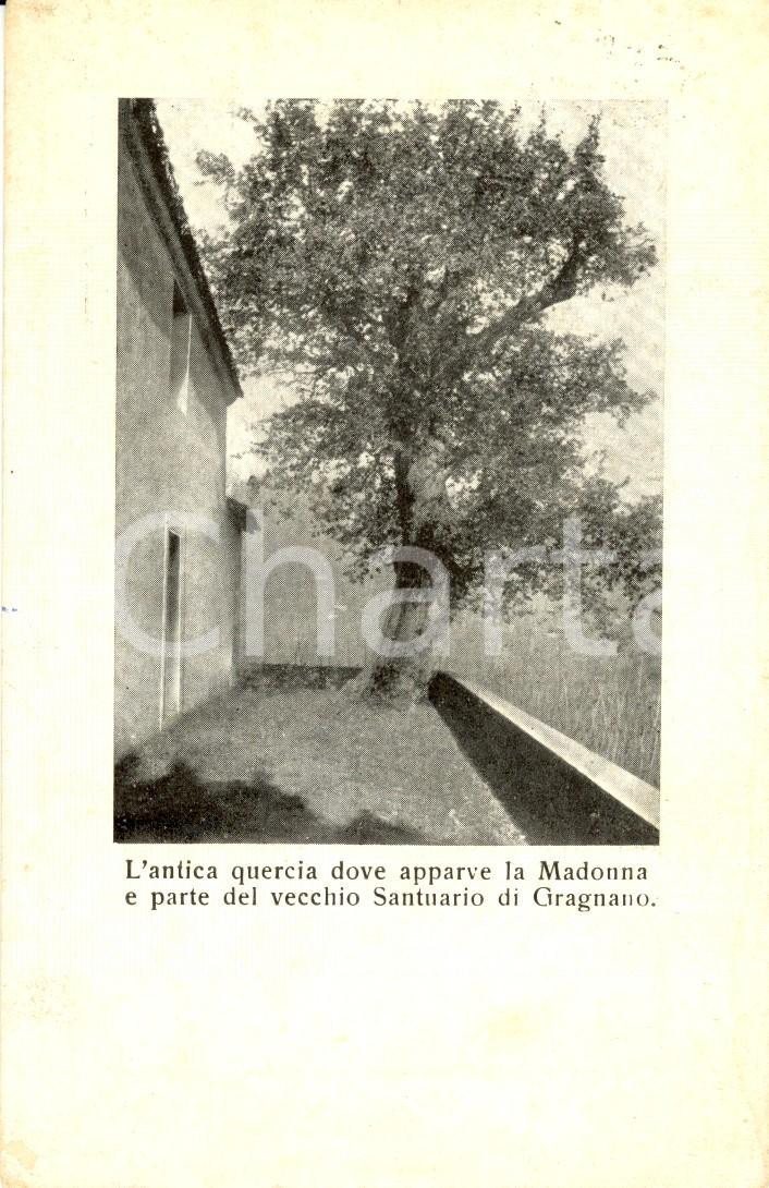 Cartolina originale da collezione 1959 GRAGNANO PC Quercia dove apparve la Madonna al Santuario del PILASTRO FP 1