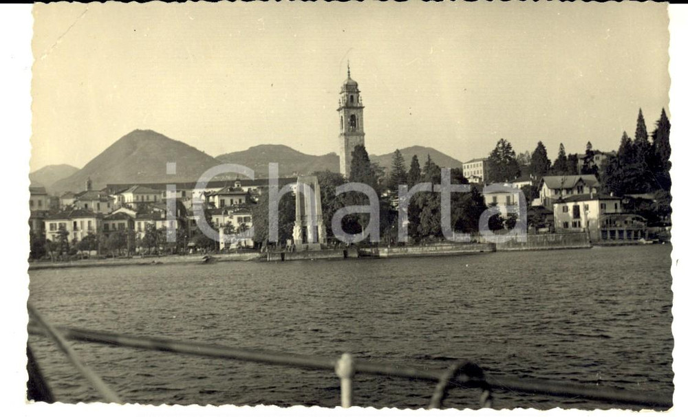 Fotografia d'epoca originale 1954 VERBANIA PALLANZA Veduta dal battello *Fotografia VINTAGE 13 x 8 cm 1