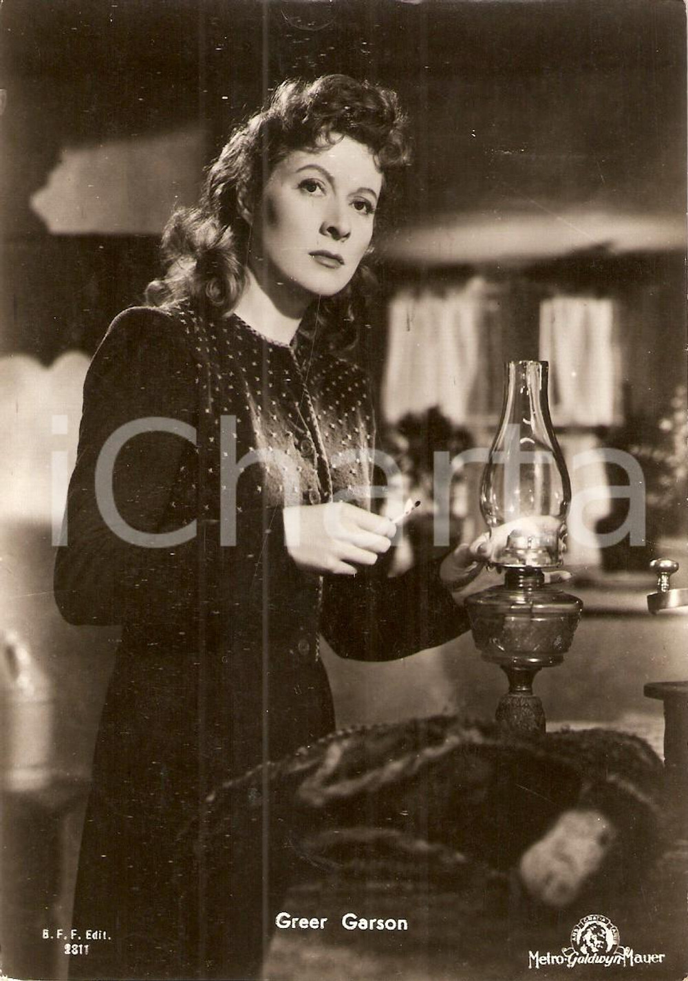 Cartolina originale da collezione 1947 CINEMA Greer GARSON nel film DESIDERAMI *Cartolina FG NV 1