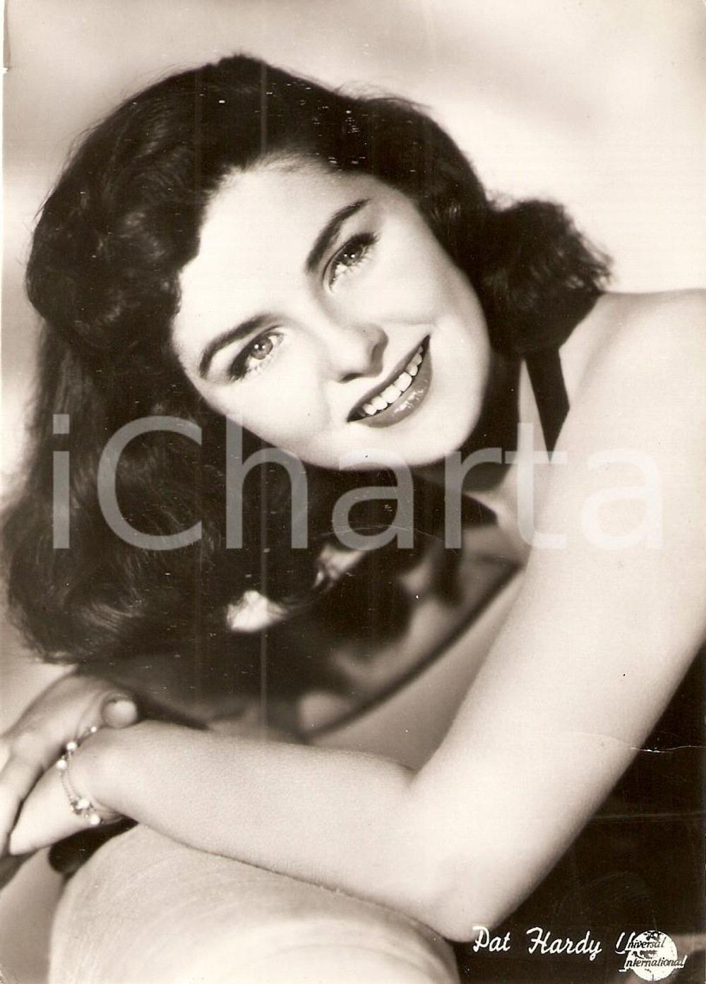 Cartolina originale da collezione 1950 ca CINEMA Actress Pat HARDY Portrait *Cartolina FG NV 1