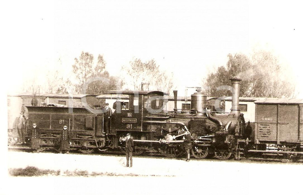 Cartolina originale da collezione 1970 ca AUSTRIA  Ã–NWB 81 Locomotiva RITTINGER Foto seriale ANIMATA 1
