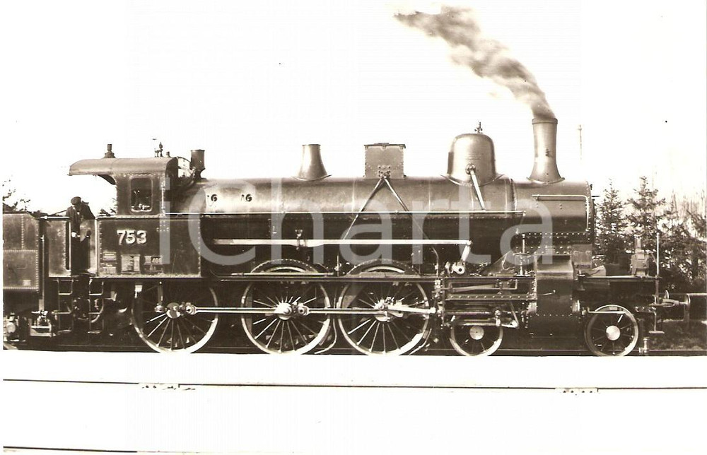 Cartolina originale da collezione 1970 ca AUSTRIA - Ã–NWB Locomotiva 753 SLEZAK *Cartolina ANIMATA FP NV 1