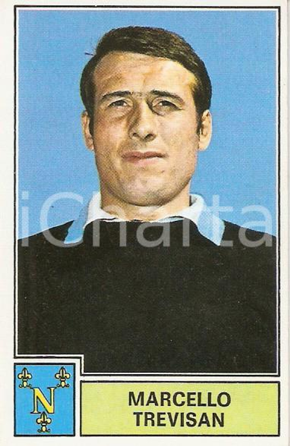 Oggetto da collezione cartaceo PANINI CALCIATORI 1971 - 1972 Figurina Marcello TREVISAN Serie A NAPOLI 1 1