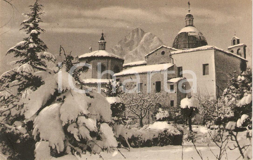 Cartolina originale da collezione 1962 ISOLA DEL GRAN SASSO D'ITALIA (TE) Santuario SAN GABRIELE DELL'ADDOLORATA 1