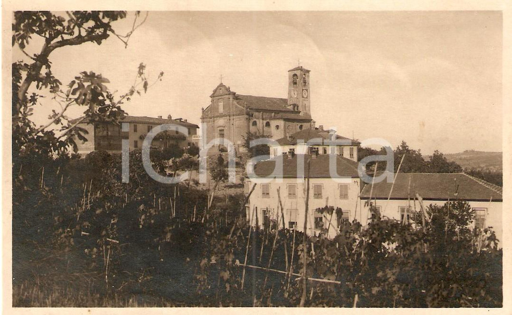 Cartolina originale da collezione 1931 CAVAGNOLO TO Chiesa Parrocchiale e Asilo infantile Cartolina FP VG 1