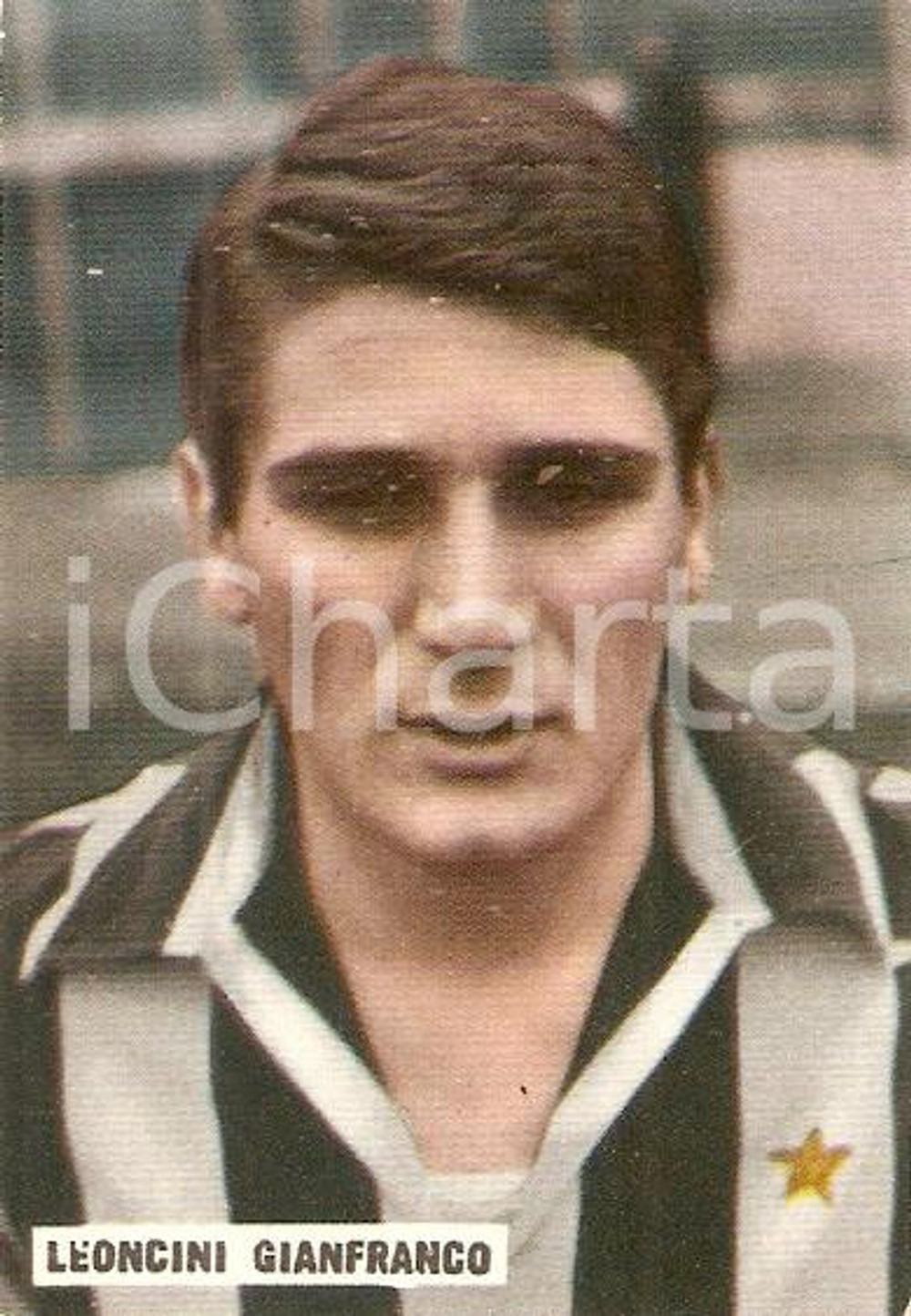 Oggetto da collezione cartaceo EDIZIONI FOTO CALCIO - CALCIATORI 1965 Figurina Gianfranco LEONCINI 108 JUVENTUS 1