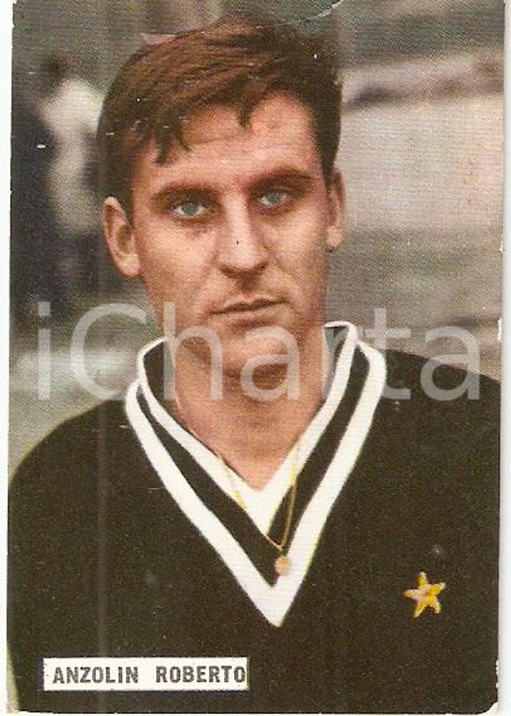 Oggetto da collezione cartaceo EDIZIONI FOTO CALCIO CALCIATORI 1965 1966 Figurina Roberto ANZOLIN 105 JUVENTUS 1