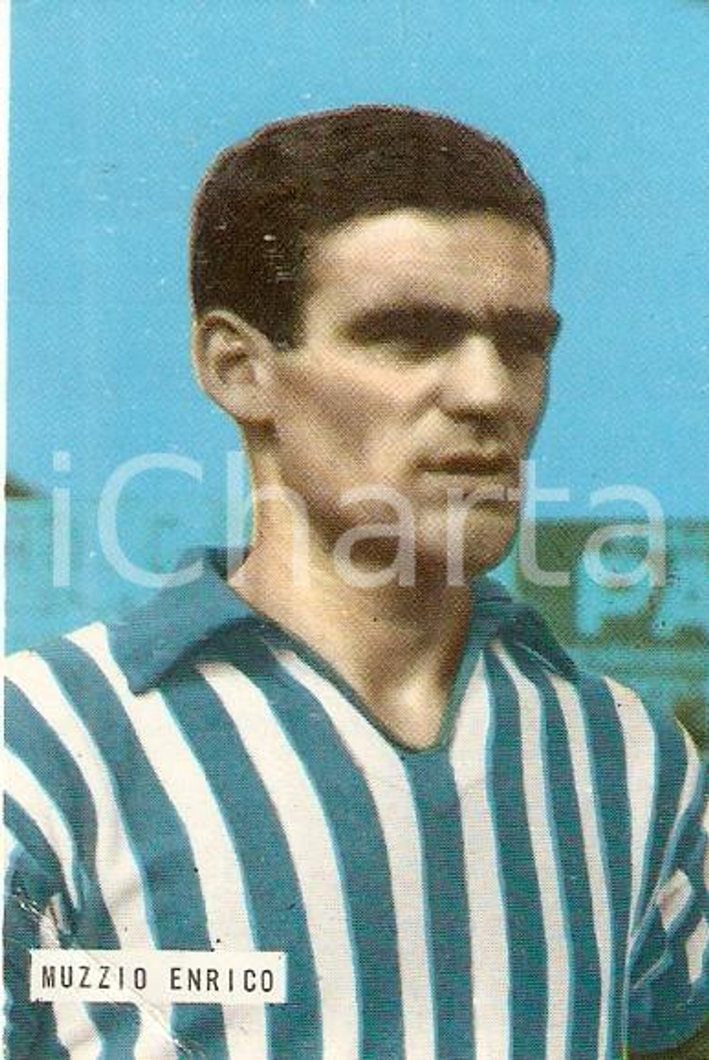 Oggetto da collezione cartaceo EDIZIONI FOTO CALCIO - CALCIATORI 1965 1966 Figurina Enrico MUZZIO n°191 SPAL 1