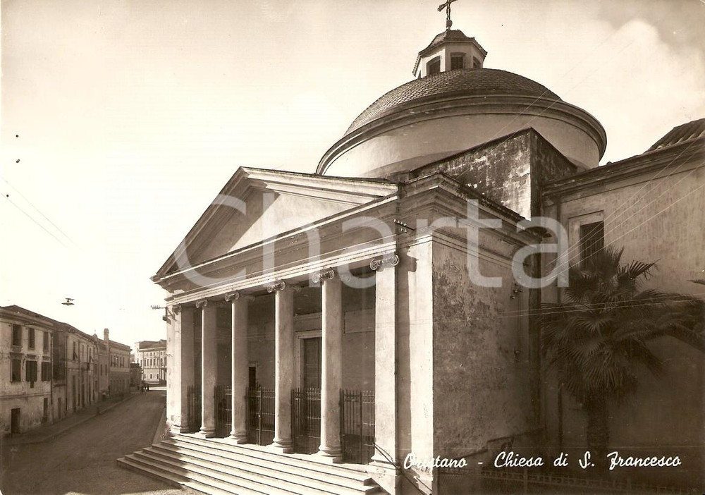 Cartolina originale da collezione 1950 ca ORISTANO Chiesa di SAN FRANCESCO Cartolina FG NV 1