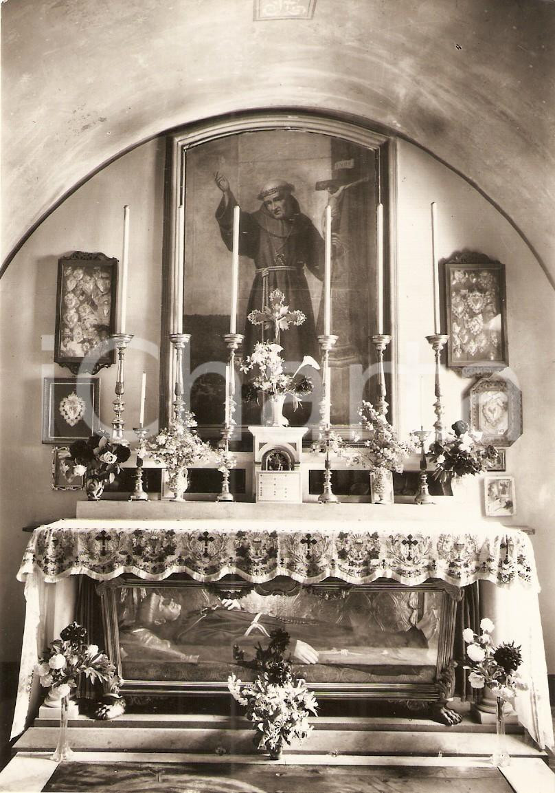Cartolina originale da collezione 1950 ca SPOLETO  MONTELUCO PG Cappella Beato LEOPOLDO Convento Francescano FG 1