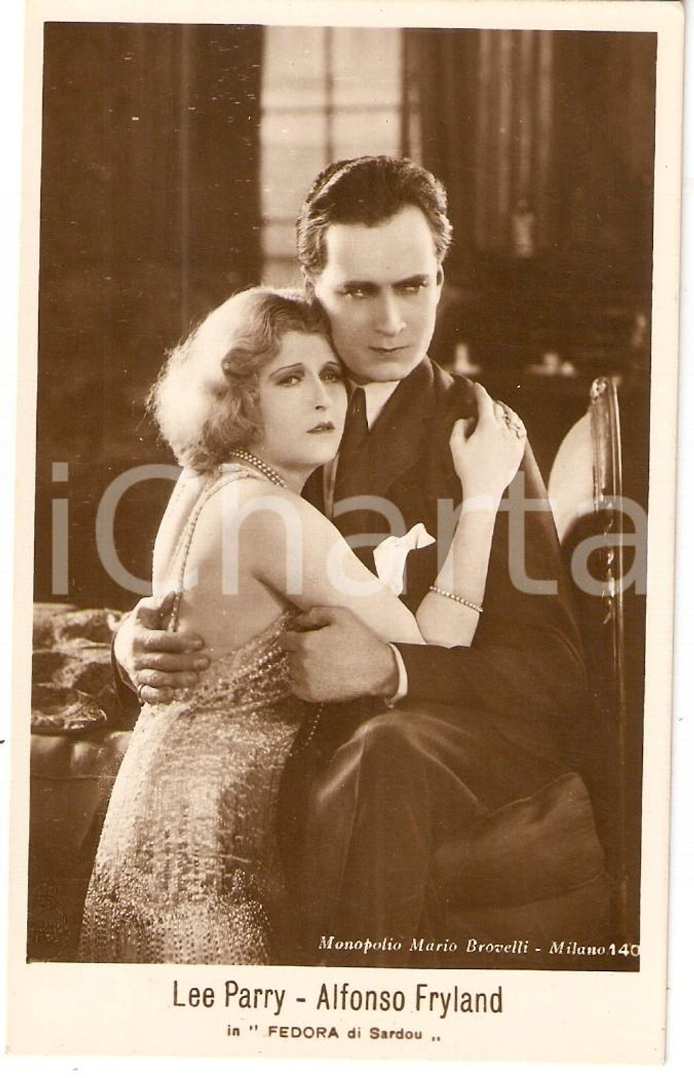 Cartolina originale da collezione 1926 FEDORA Lee PARRY Alphons FRYLAND Movie by Jean MANOUSSI *Cartolina FP NV 1