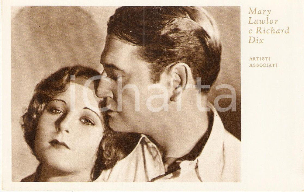 Cartolina originale da collezione 1930 SHOOTING STRAIGHT Mary LAWLOR Richard DIX Movie by George ARCHAINBAUD 1