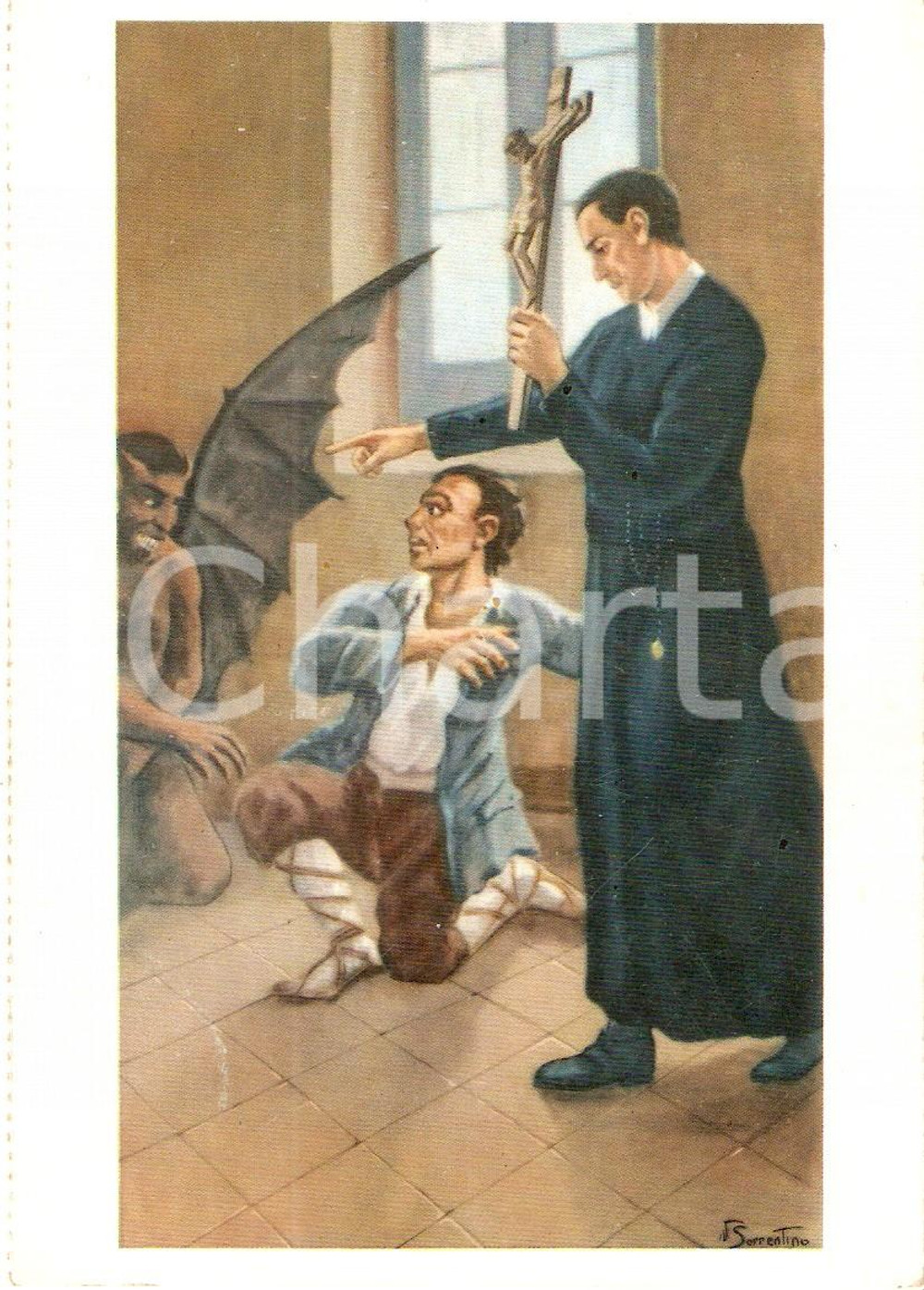 Cartolina originale da collezione 1950 ca CAPOSELE Fraz. MATERDOMINI San Gerardo MAIELLA converte sacrilego 1