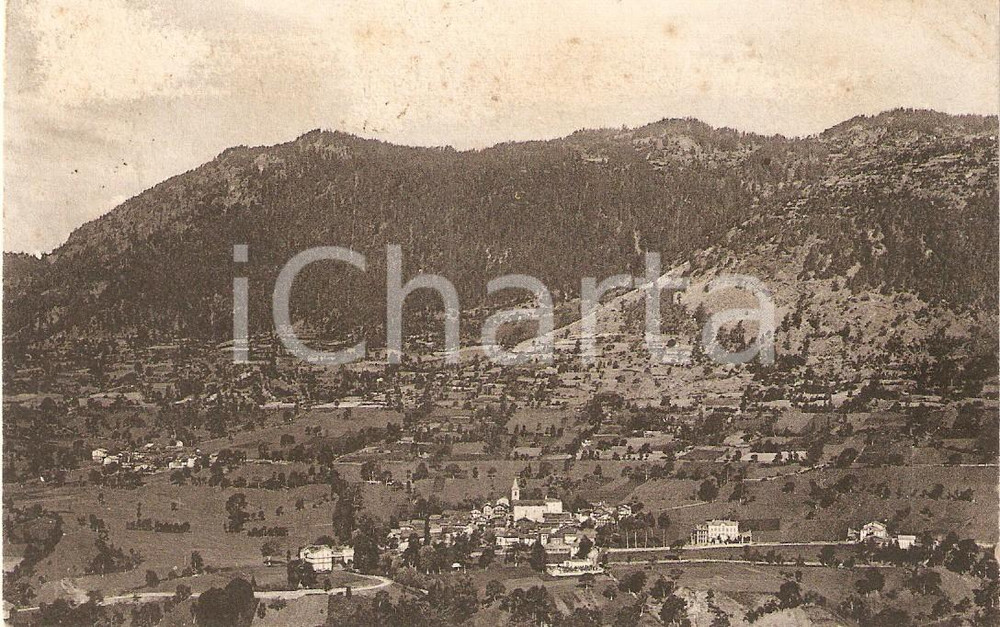Cartolina originale da collezione 1927 CHALLANDSAINTANSELME AO Panorama VAL D AYAS Cartolina FP VG 1
