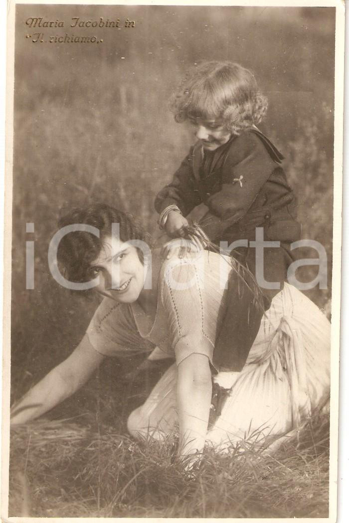 Fotografia d epoca originale 1921 IL RICHIAMO Maria JACOBINI Regia di Gennaro RIGHELLI Cartolina 1