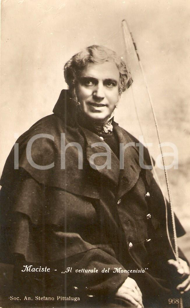 Fotografia d'epoca originale 1927 VETTURALE DEL MONCENISIO Bartolomeo PAGANO detto MACISTE *Cartolina 1