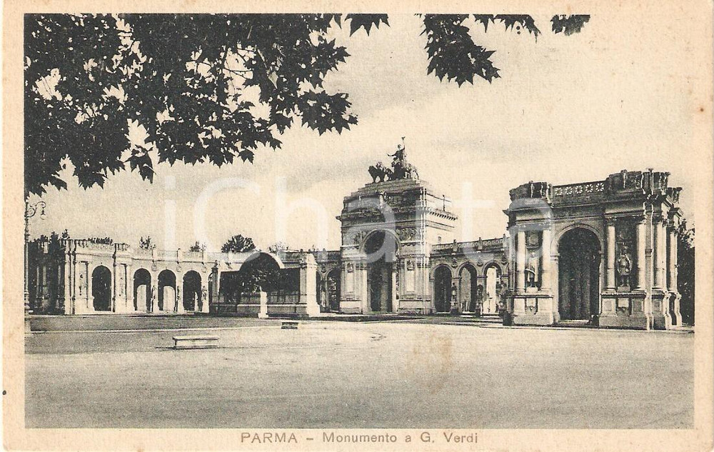 Cartolina originale da collezione 1932 PARMA Facciata del monumento a Giuseppe VERDI Cartolina FP VG 1