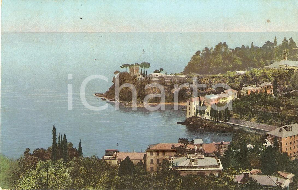 Cartolina originale da collezione 1921 RAPALLO GE Panorama Frazione SAN MICHELE verso Ponente Cartolina FP VG 1