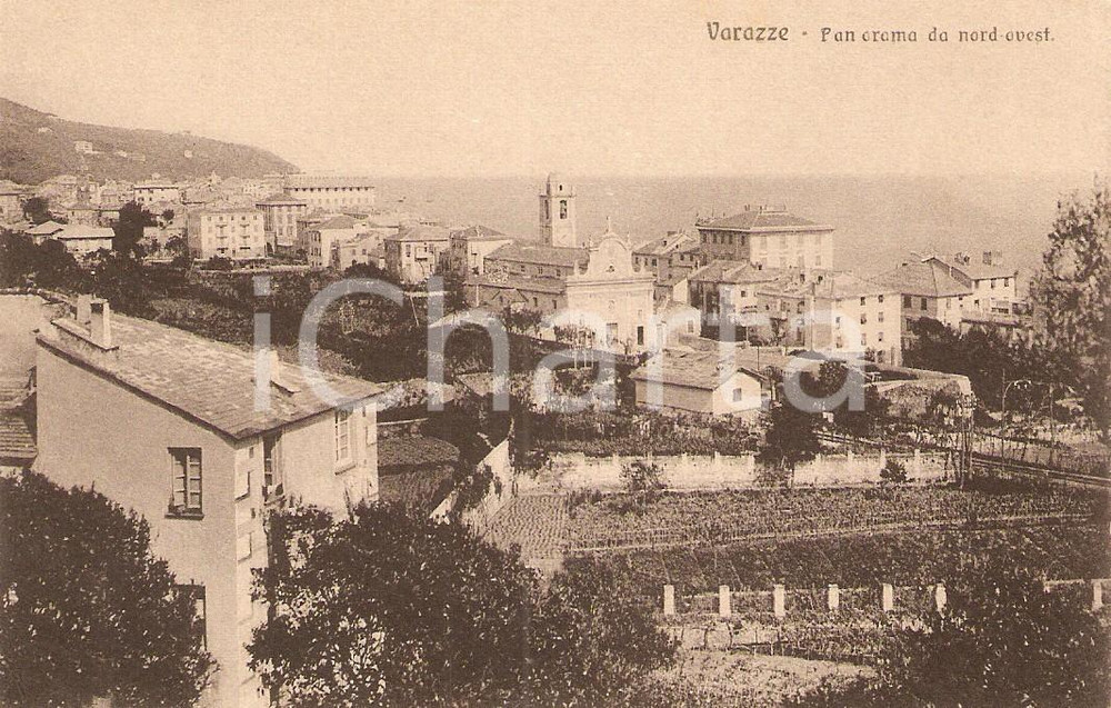 Cartolina originale da collezione 1930 ca VARAZZE (SV) Panorama da nord-ovest *Cartolina FP NV 1