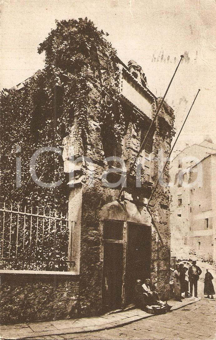 Cartolina originale da collezione 1933 GENOVA La casa di CRISTOFORO COLOMBO Cartolina ANIMATA FP VG 1