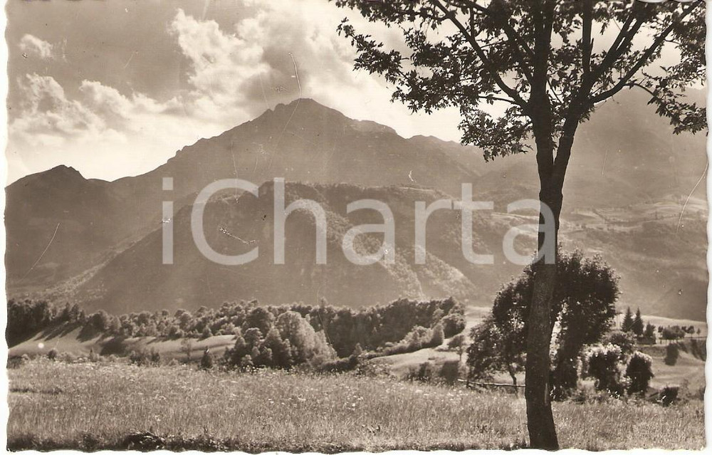Cartolina originale da collezione 1946 BARZIO LC Tramonto sulla GRIGNA in VALSASSINA Cartolina FP VG 1