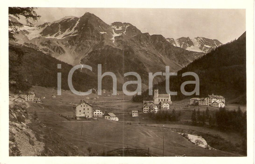 Cartolina originale da collezione 1931 STELVIO (BZ) Panorama Gruppo ORTLER a SAN GERTRUDE IN SOLDA Cartolina FP VG 1