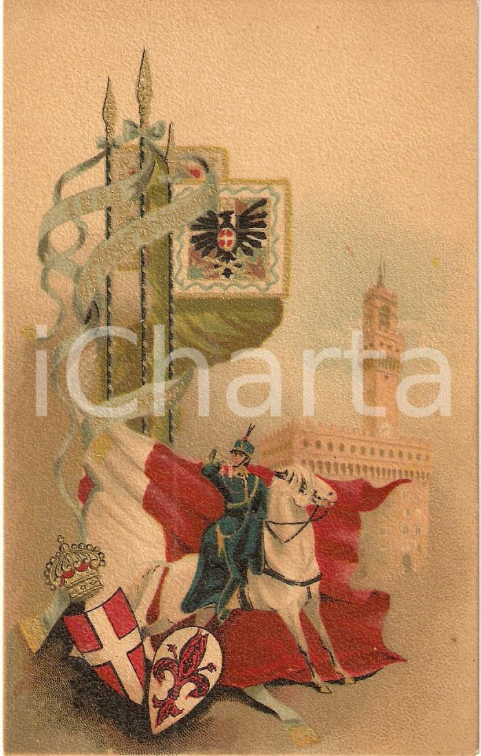 Cartolina originale da collezione 1888 19Â° Reggimento Artiglieria da campagna *Cartolina reggimentali ILLUSTRATA 1