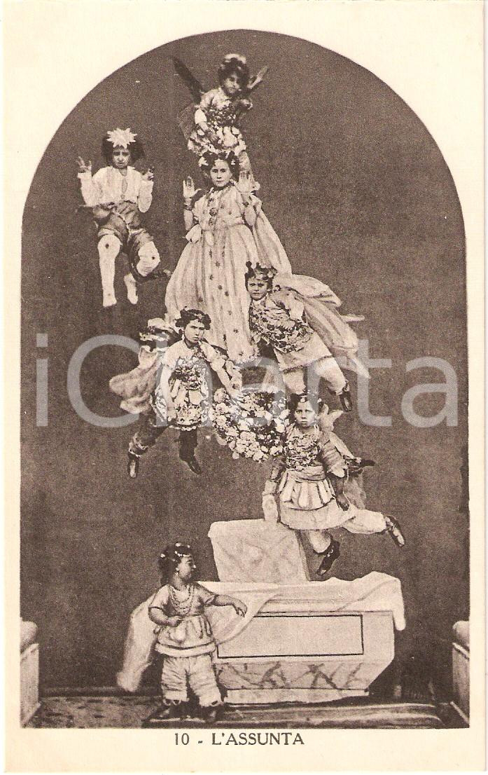 Cartolina originale da collezione 1930 ca CAMPOBASSO Sagra dei Misteri L Assunta Cartolina n. 10 1