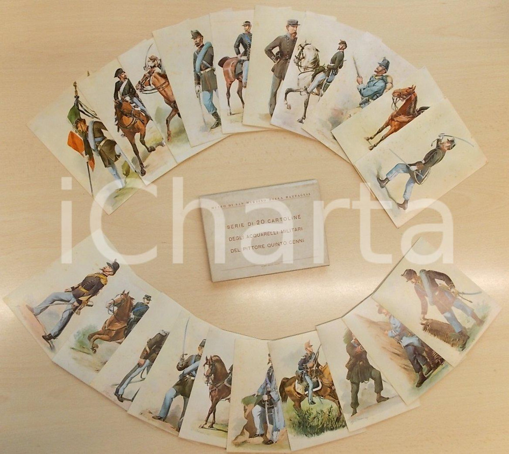 Cartolina originale da collezione 1955 ca DESENZANO DEL GARDA Museo SAN MARTINO DELLA BATTAGLIA Ill. Quinto CENNI 1