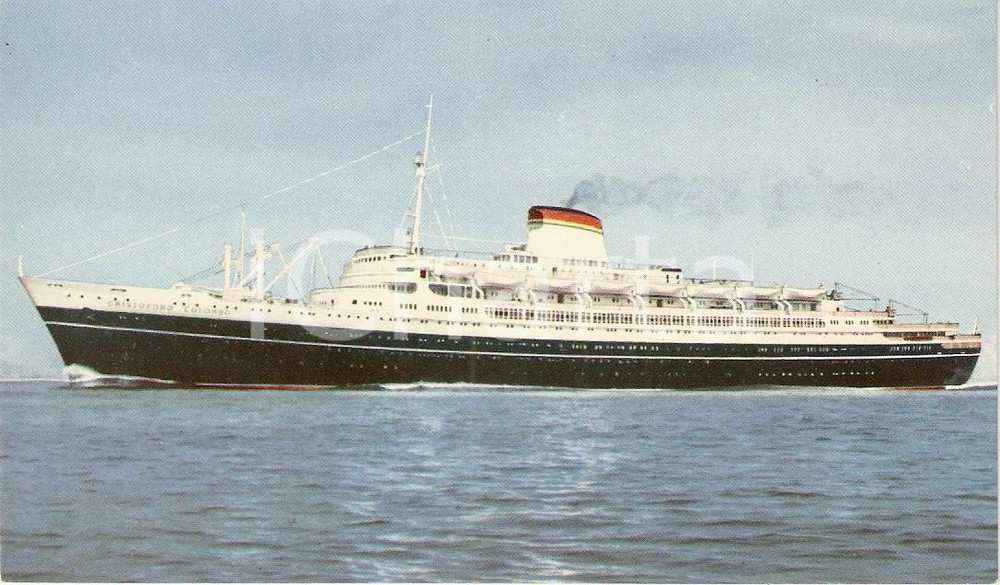 Cartolina originale da collezione 1955 ca Transatlantico Cristoforo COLOMBO Società Navigazione ITALIA Cartolina 5 1